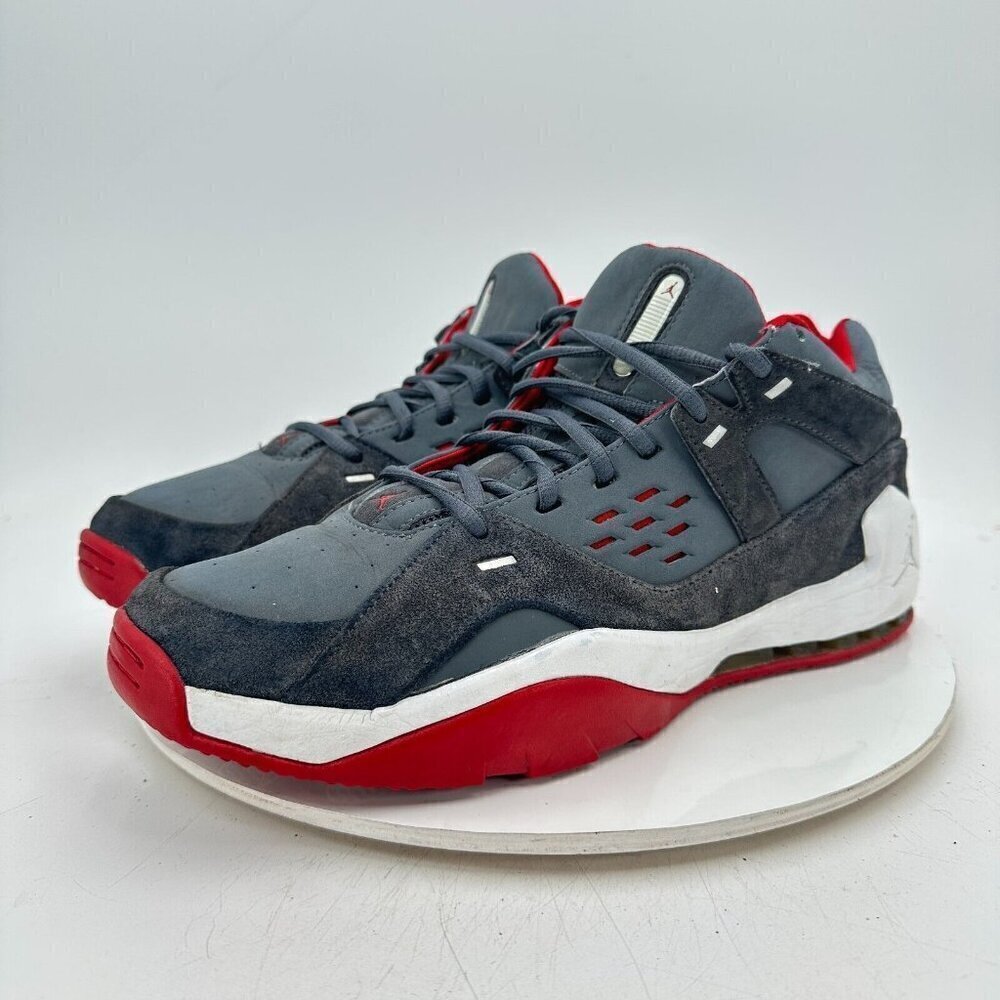 Nike Air Jordan S.U. Men Size 13 314317-002 Grey Red Trainer Athletic Shoes